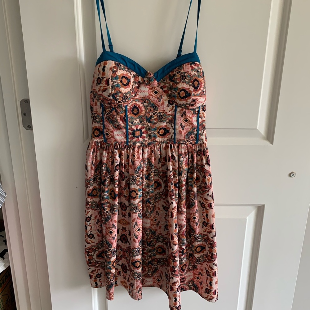 Pink and Blue Summer Dress